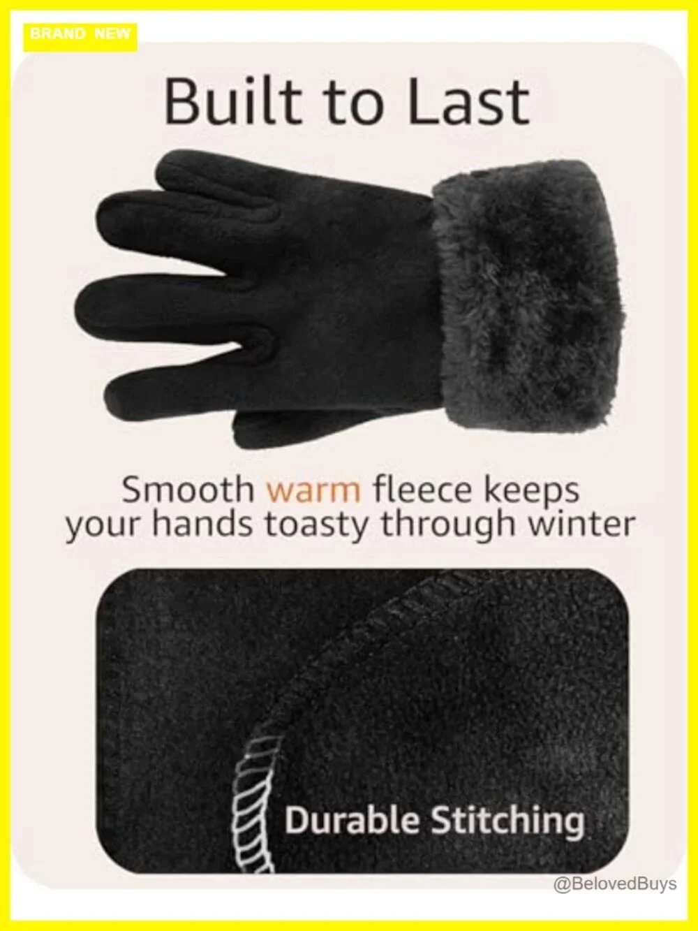 Warm Fleece Winter Hat and Glove Set with Scarf